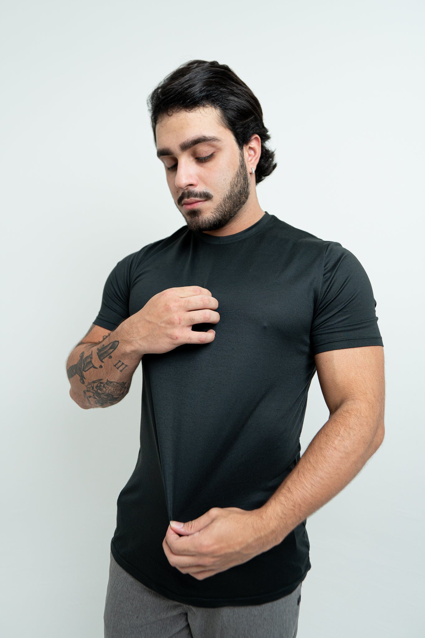 T-Shirt Vellutato - Black Stone - SALV CLUB