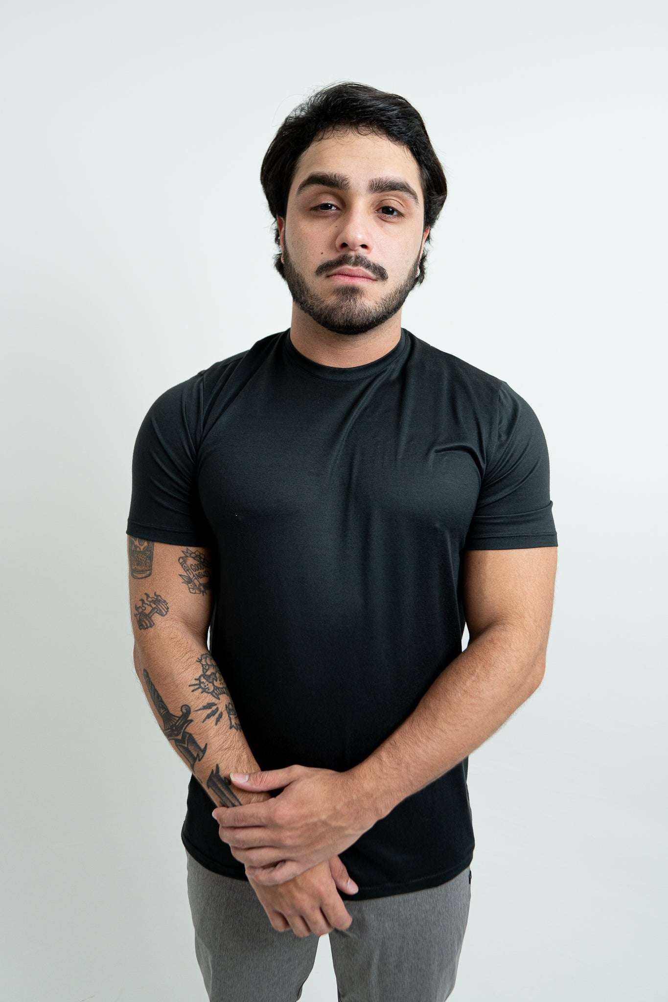 T-Shirt Vellutato - Black Stone - SALV CLUB