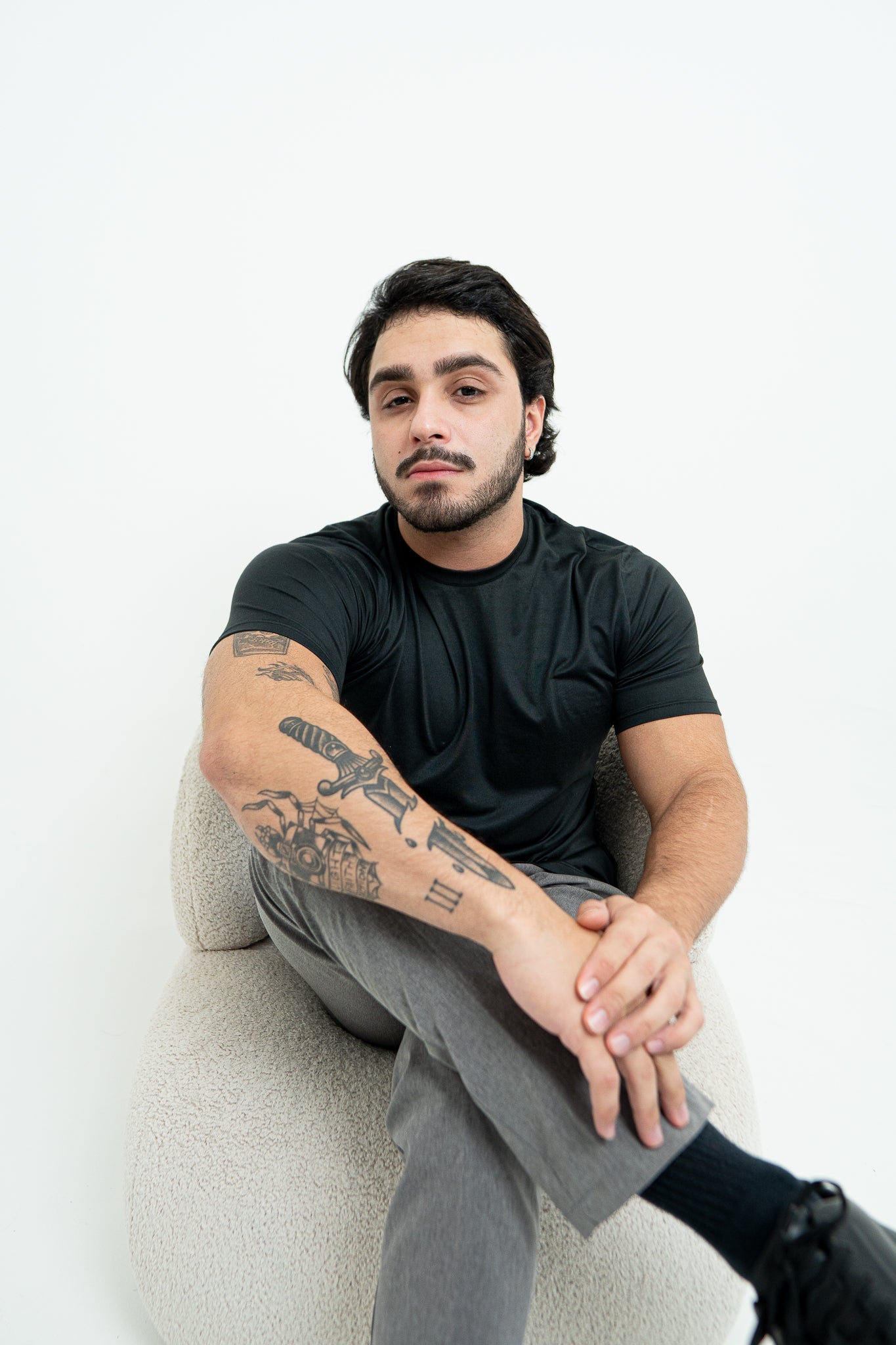 T-Shirt Vellutato - Black Stone - SALV CLUB