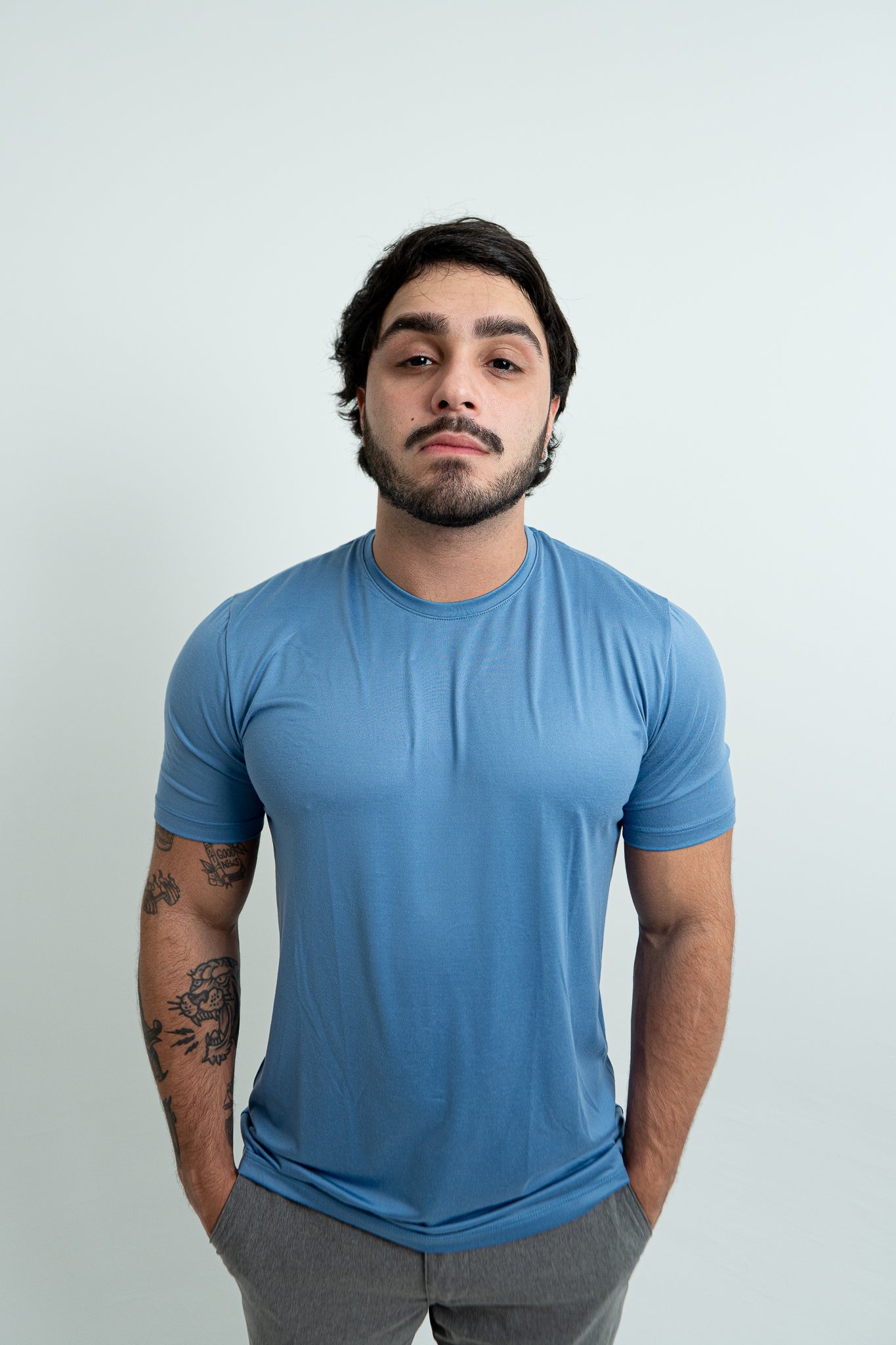 T-Shirt Vellutato - Blue Skyfall - SALV CLUB