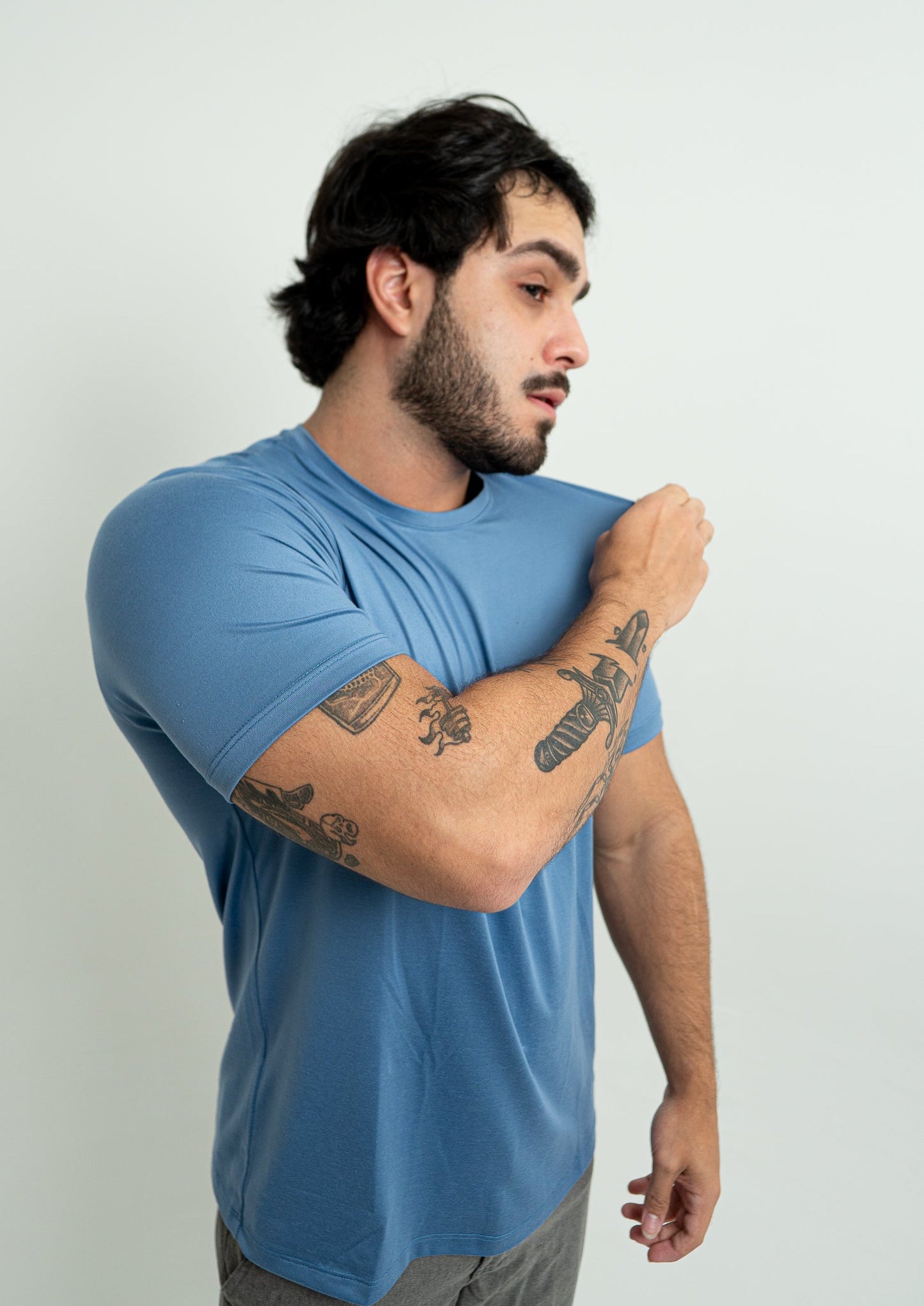 T-Shirt Vellutato - Blue Skyfall - SALV CLUB