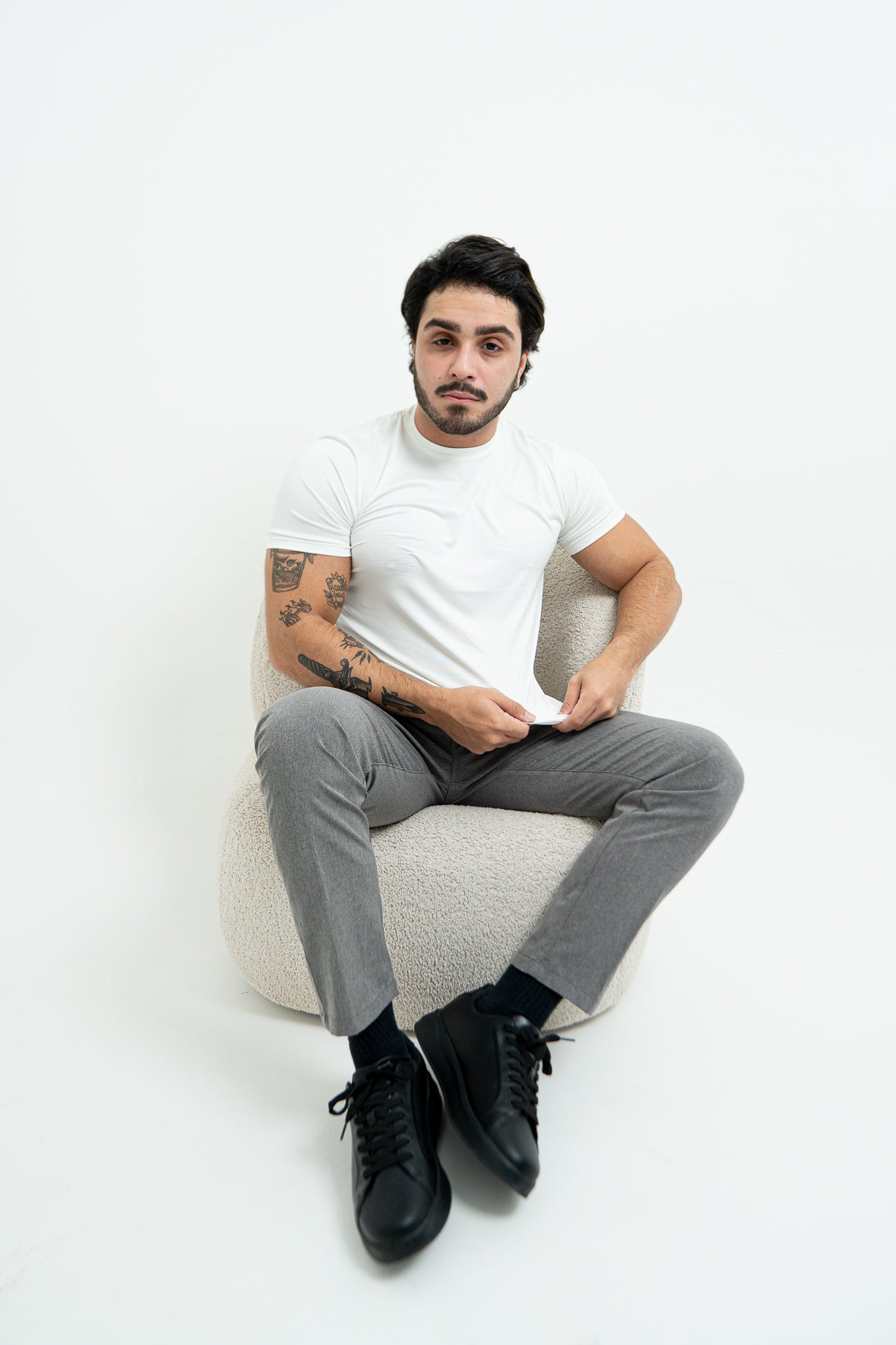 T-Shirt Vellutato - White snow - SALV CLUB